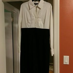 Black and White dress.